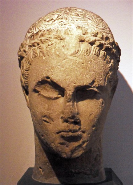 Head of a young man