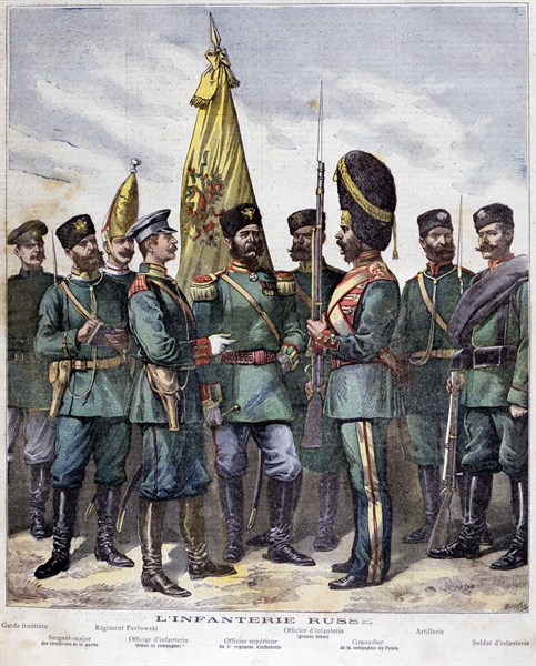 Ranks of the Russian Infantry from  Frontier Guard