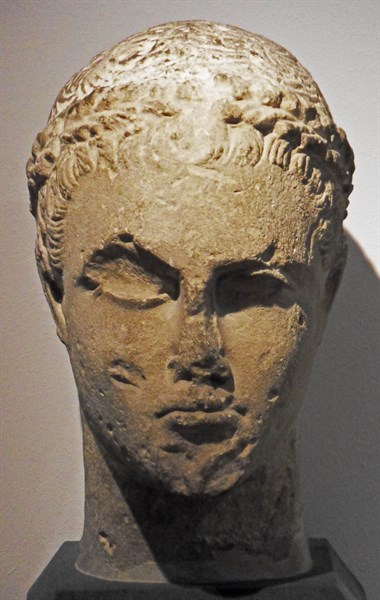 Head of a young man
