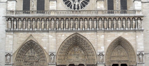Exterior façade of the Cathedral of Notre Dame