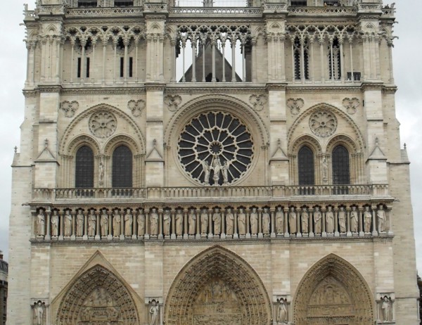 Exterior façade of the Cathedral of Notre Dame
