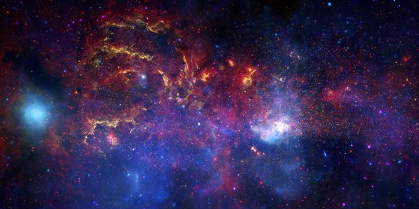 NASA's Great Observatories Examine the Galactic Center Region