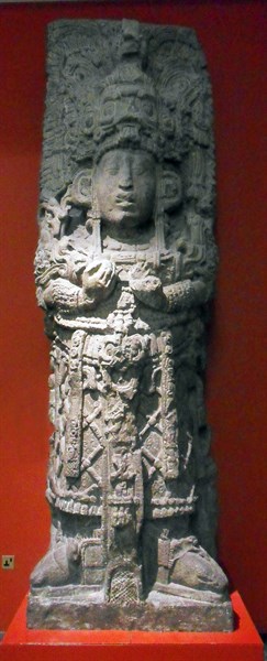 Cast of a stela from the Great Plaza