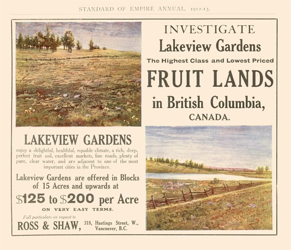 Advertisement encouraging settlement in Canada