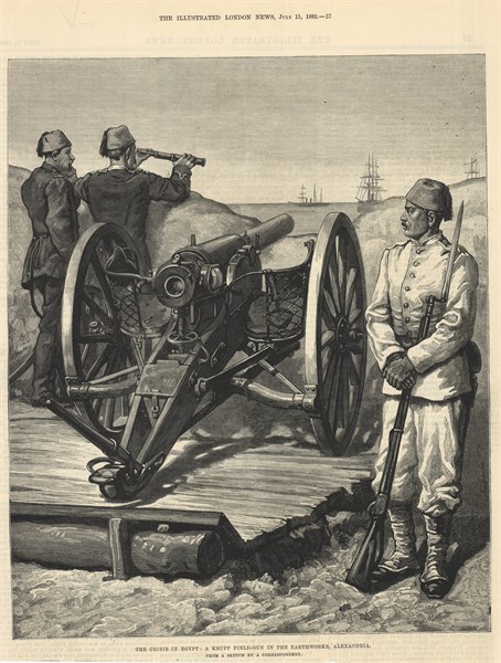 War in Egypt, 1882. During unrest in 1881 and 1882 the Egyptian Army had built forts to protect