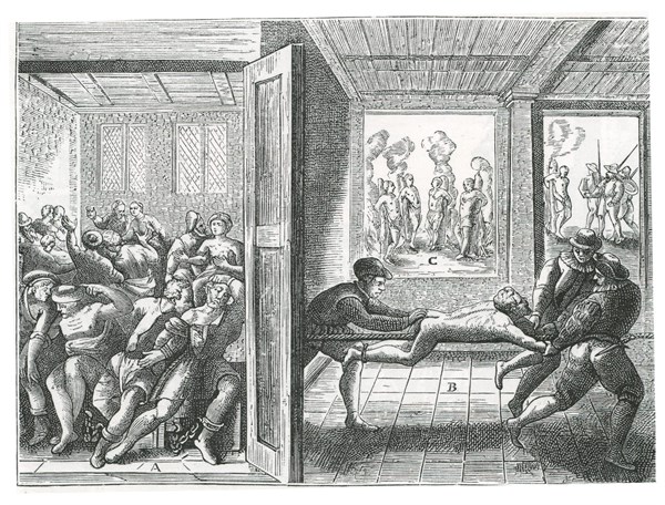 Religious atrocities perpetrated against French Catholics by Huguenots in Angouleme