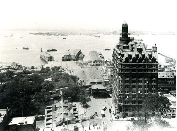 View over New York harbour