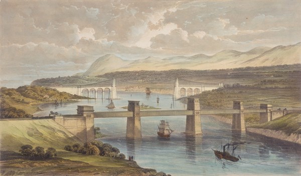 Britannia Tubular Bridge over Menai Straits