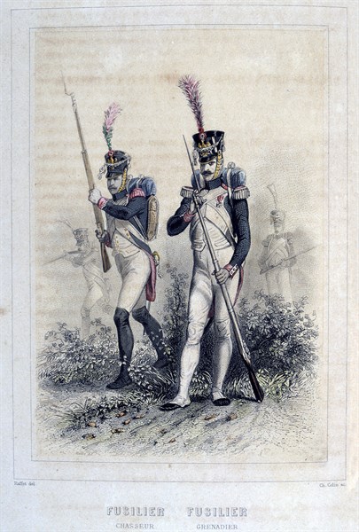 Riflemen of the Light Cavalry and the Grenadiers
