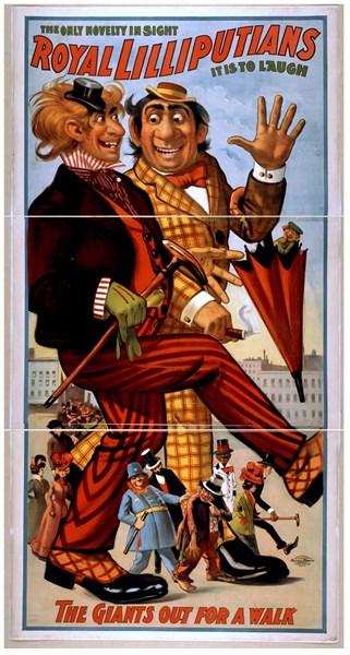 Royal Lilliputians, the only novelty in sight it is to laugh