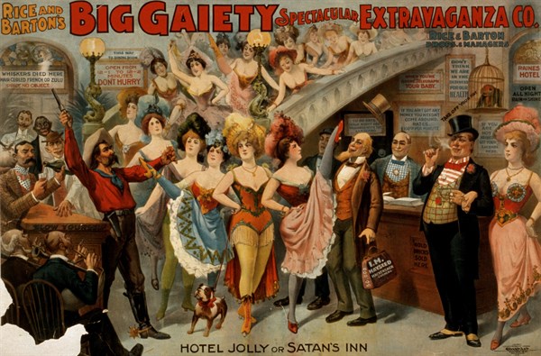 Cowboys, Chorus girls, Comedians and musicians