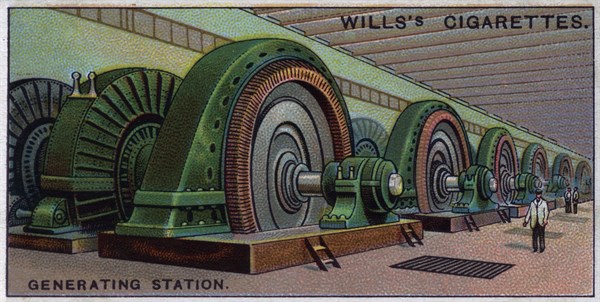 Hydroelectricgenerating station, Niagara Falls, Canada.