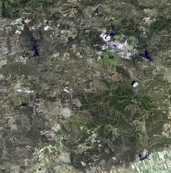 Satellite view of the Rio Tinto