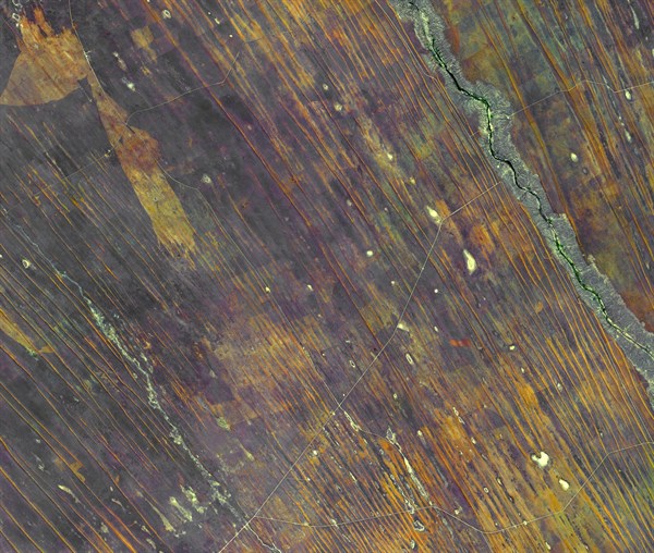 Satellite view of northern Namibia