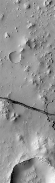 Satellite view of tectonic rift