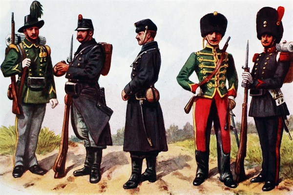Illustrations of military uniforms For the British and Commonwealth armies.