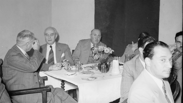 Arab gathering with P.I.O & postal officials at Y.M.C.A 1941. .