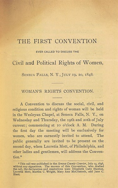 Declaration of Rights by Elizabeth Cady Stanton