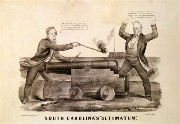 South Carolina's ultimatum 1861 A.D.