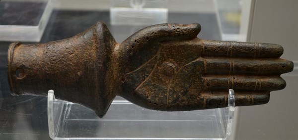 Bronze Incense-burner in the form of a human hand 400 B.C.