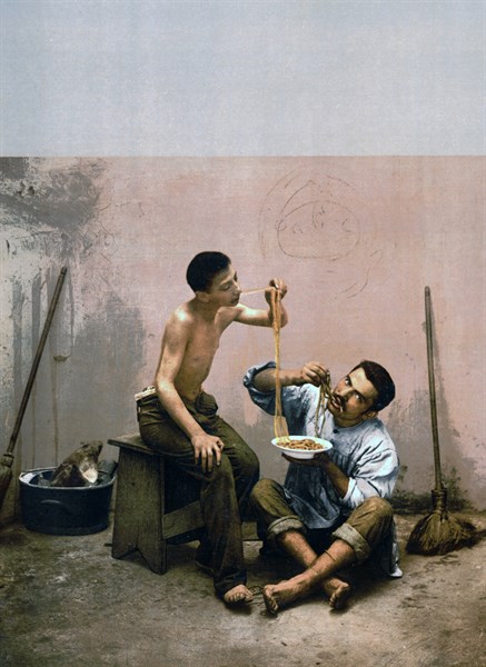 Macaroni seller, Naples, Italy