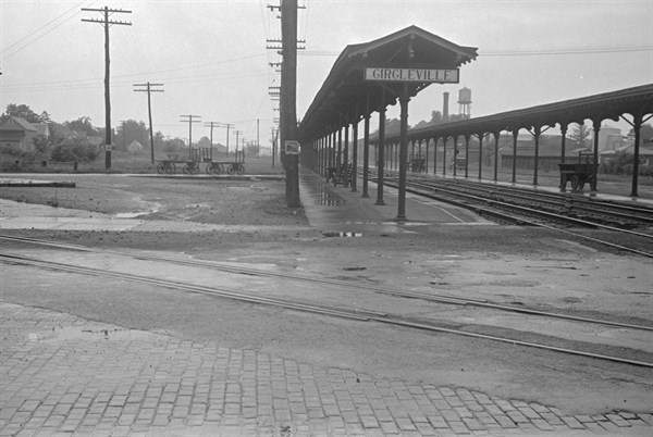 Railroad station of Circleville, 1938