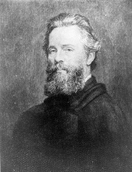 Herman Melville, American author.