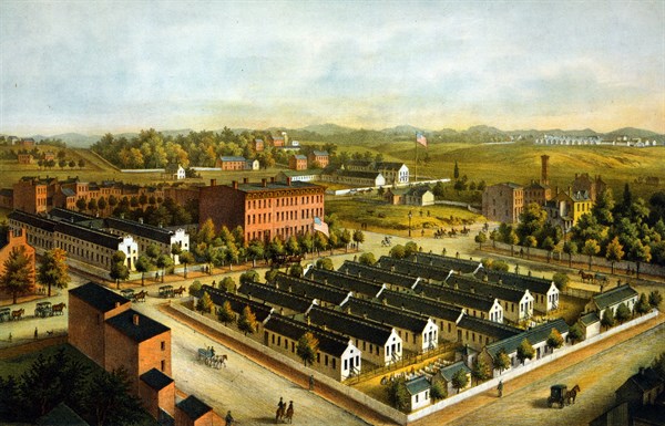 Douglas & Stanton Hospitals, c.1864