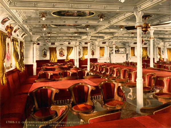 Royal Mail Steamers: Konig Albert dining room