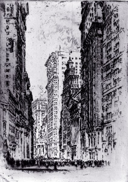 The Stock Exchange by Joseph Pennell, 1857-1926, artist Published:1904.