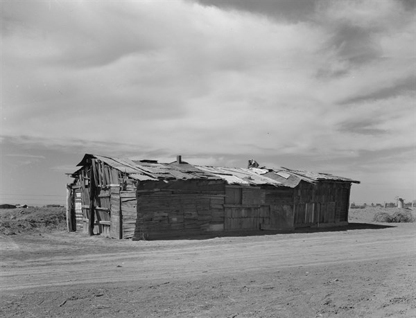 Housing typical of that afforded Mexican field workers of the Imperial Valley 19370101