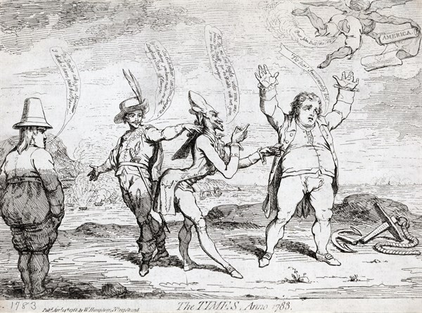 Satirical etching by James Gillray