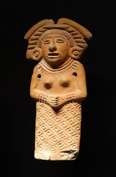 Stone figurines of Cihuacoatl, Aztec Goddess of fertility, from Mexico