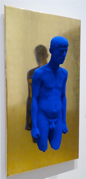 Artwork titled 'Portrait-relief Raysse' by Yves Klein