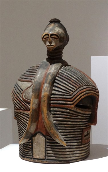 Janus helmet mask from the Congo, Songye