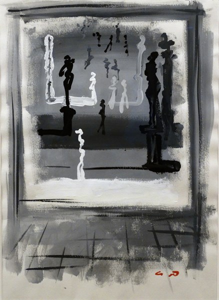 Painting titled 'At the Museum' by André Masson