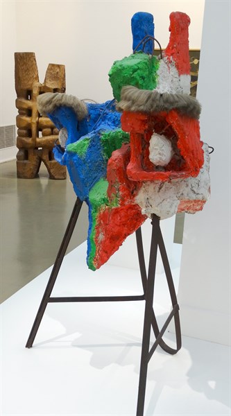 Polychrome plaster sculpture titled 'The Wink of œol' by Étienne Martin