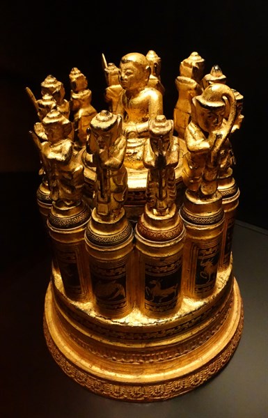 Medicine Powder Box in Mandalay Style from Myanmar