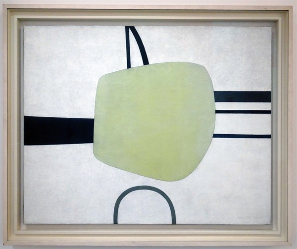 Abstract Composition 1933; Oil on wood, by French painter Jean Hélion (1904 - 1987).