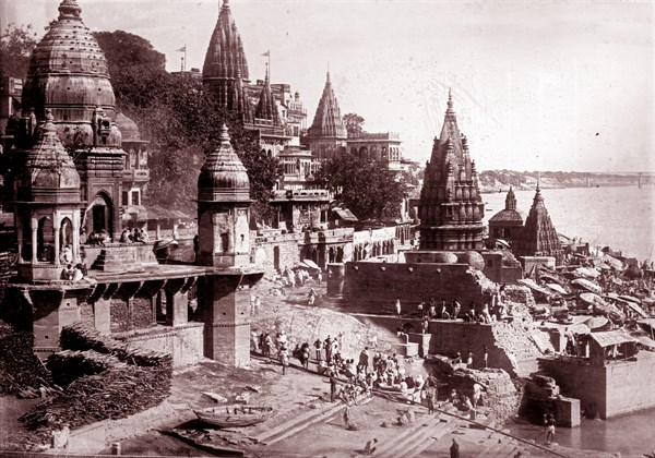 City View, Benares, India.