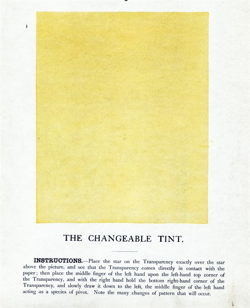 A colour filter used in early cinema projectors, 1898, by Henri Toulouse Lautrec