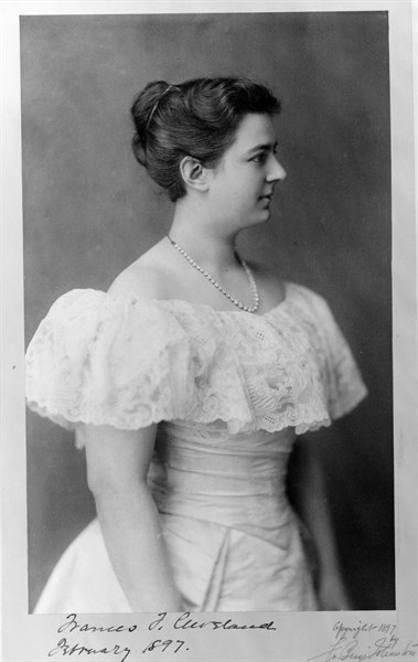 Photographic print of 1st Lady Frances Folsom Cleveland Preston, wife of President Grover Cleveland