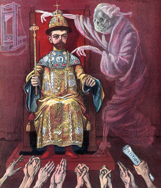 Illustration titled 'A Voice from the Past' by Frank A. Nankivell