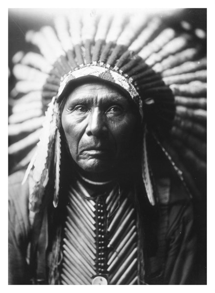Photographic print of Chief Three Horses