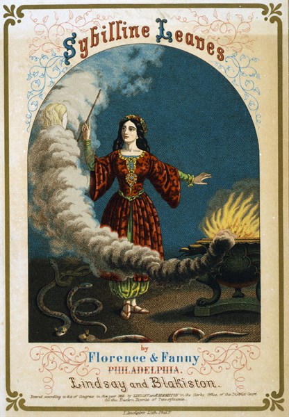 Patent medicine label for Sybilline leaves by Florence & Fanny