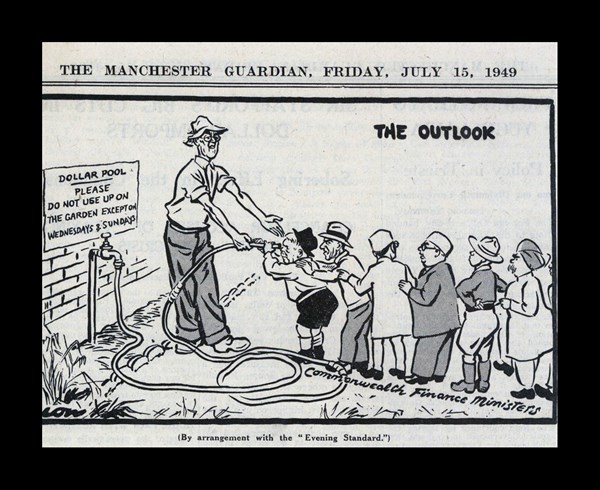 The Bretton Woods Conference pegged the US Dollar to the British Pound at a favourable rate.