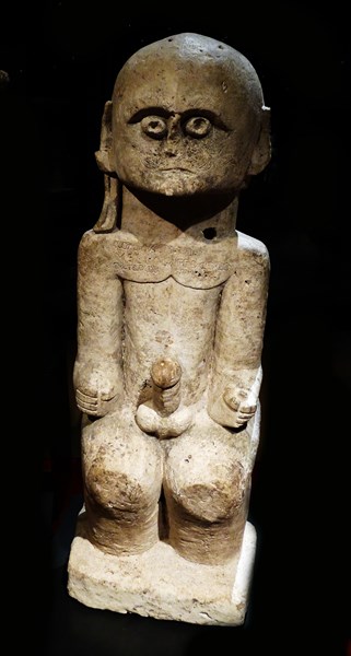 'Lawolo' a masculine protective statue, used to scare an enemy from Nias, Indonesia