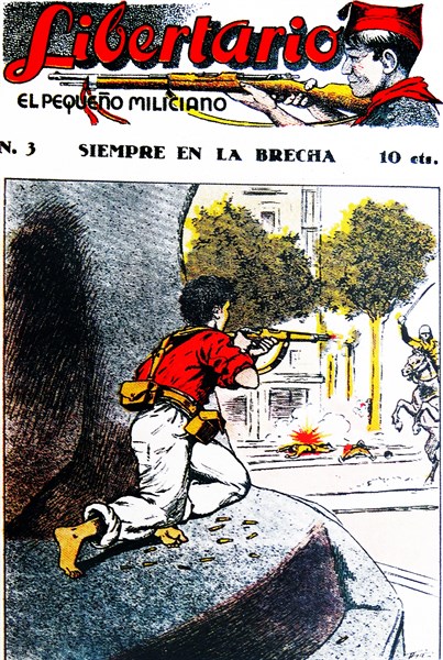 Libertario Magazine published during the Spanish Civil war