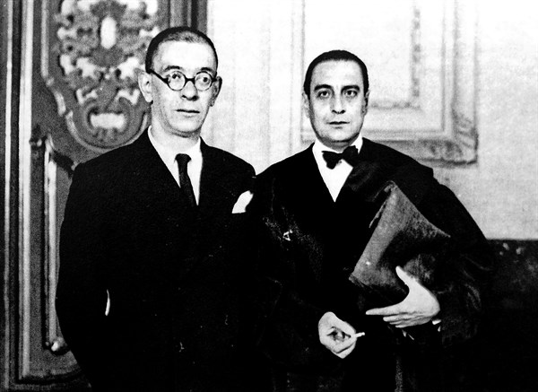 Julian Zuga Mendieta (Left) and (Right) Luis Jiménez de Asúa 1936.