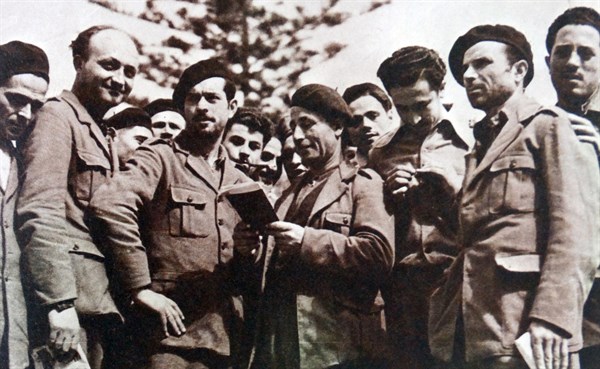 Members of the International Brigade in Albacete